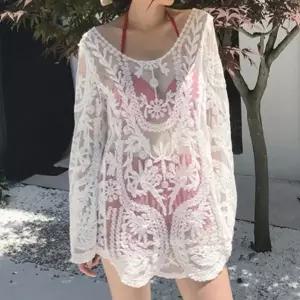 레이스 커버 비키니 수영복 커버업 망사 로브 여자