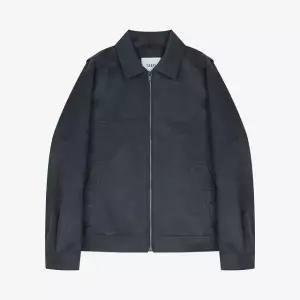 [롯데백화점]지이크 25S/S 스웨이드 트러커 집업 가죽 점퍼 차콜그레이 (GXB9004M)