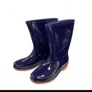 블루 컬러 방수 작업용 반장화 고무 농업 낚시용 장화