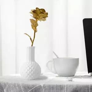 골드 인조장미 꽃박스 선물세트