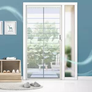 현관 방충망 모기장 출입문 원터치 접이형 잠금