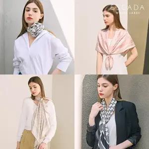 [에스까다][에스까다] 에스까다 실크 스카프  스카프 링