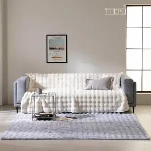 [더플레오][더플레오] (24FW 최신상) 더플레오 소프트 Faux 퍼 카페트 (점보특대형)