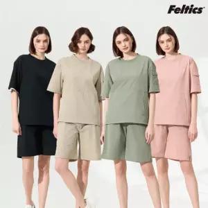 [펠틱스][펠틱스] (파격특가 4종 39,900원)25SS 펠틱스 썸머 상하의 반팔 셋업 4종  (여성) [F504W]