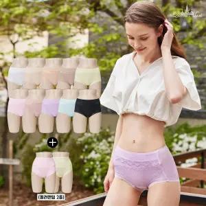 [퀸즈맥시][퀸즈맥시] [M]퀸즈맥시 인견 팬티 10종+인견 보정 팬티 2종(랜덤)