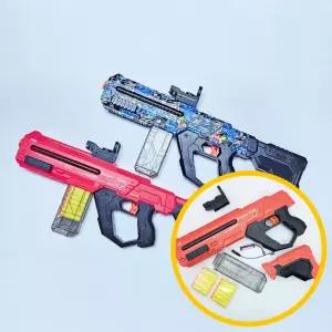 [유일]LED 다트건 40000 조준경 불빛기능 전자총 - 가성비 자동 2개묶음 소프트건 무빙 골드스타