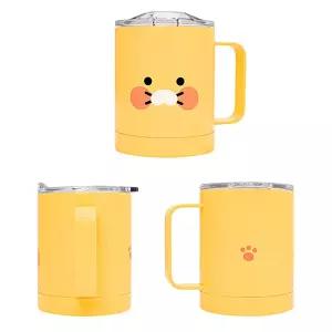 카카오프렌즈 카카오 CS 춘식이 컵 텀블러 스텐 뚜껑 컵 340ml 사무실 가정용