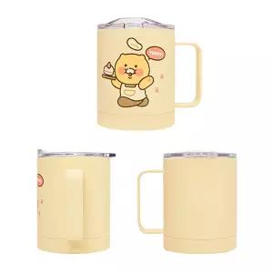카카오프렌즈 카카오 RS 베이커리 춘식이 컵 텀블러 스텐 뚜껑 컵 340ml 사무실 가정용