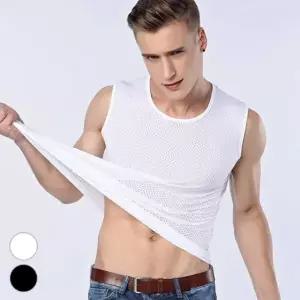 매쉬 런닝 남성 의류 민소매 운동티