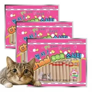 [반려] 반려동물 웰빙 닭가슴살 소시지 간식 고양이 강아지 겸용 32px3