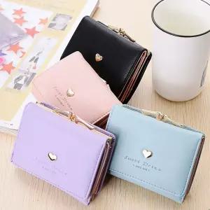 여성 반지갑 여학생 카드 동전 지갑 ayX6+2pgj