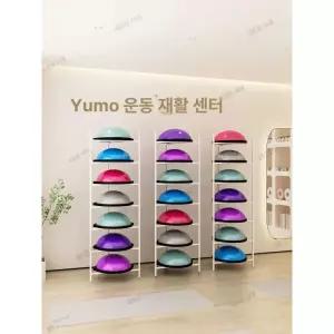 프리미엄 짐볼 보관함 정리함 밸런스볼 피트니스 보수볼 화이트 흰색 6개 30cm