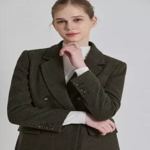 [오조크][오조크(OZOC)] 울혼방 체크자켓 (택가격 278000원)