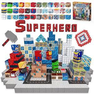 그로우랜드 자석 블록 - 200PCS 큐브 빌딩 STEM 몬테소리 감각 장난감 3 4 5 6 7 8-13 세 남아 생일 어린이용