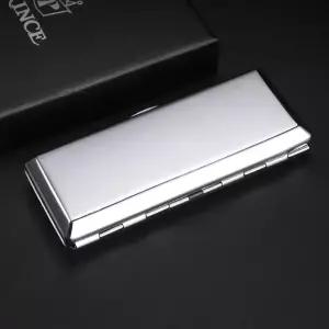 휴대용 케이스 라이터 보관함 소형 시가렛 실버 담배용 수납 소품함