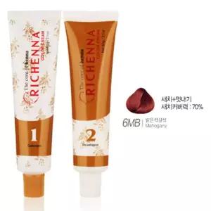 헤어 헤나추출물 염색약 부드러운향 밝은적갈색 6MB [fA8256C]