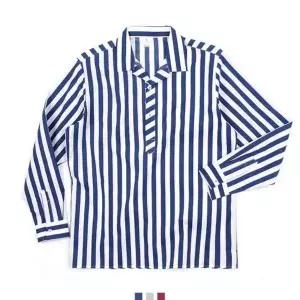 BS 남자셔츠 카라 헨리넥 스트라이프 셔츠 BP0417020 스트라이프남방