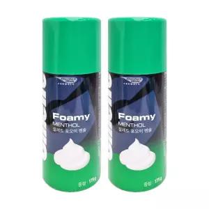 질레트 포오미 멘솔 쉐이빙폼175g X 2개