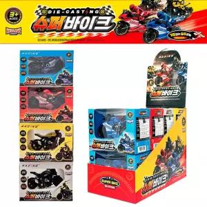 다이캐스팅 슈퍼바이크 1박스(8개입) 오토바이 레이싱 장난감