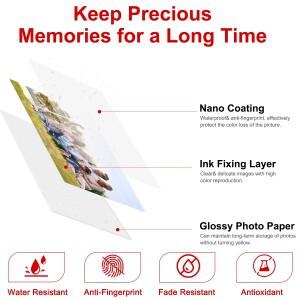 Canon SELPHY CP1500 컴팩트 포토 프린터 키트 호환  KP108 인화지 6 인치 Wifi 무선