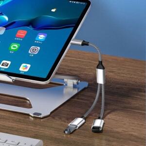 DX11 휴대호환  USB C 남성 더블 여성 분배기 Y 케이블  허브 장치 게임 핸들