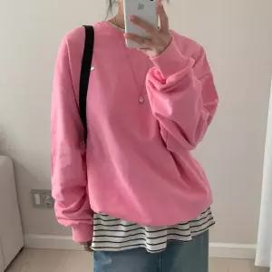 [유야]여성 면 펜던트 무지 맨투맨 티셔츠 박스티 -FTS1064- 봄 가을