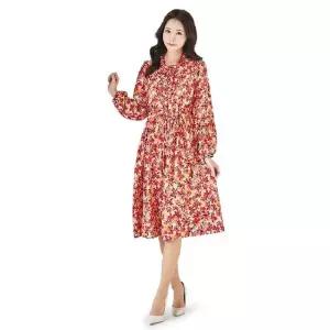 (삽)엘리시안 프릴넥 스트링 원피스