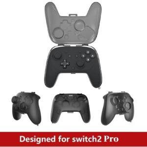 스위치 2 프로 컨트롤러용 호환 PC 투명 보호 케이스 클리어 커버 게임 그립