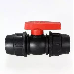 싱글 관수용 농업용 배관 필터 조임식 PE 유니온 밸브 25mm