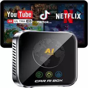 ZYW 매직 AI 박스 무선 카플레이 어댑터 빠른 자동차 비디오 플러그 앤 플레이 간편한 설정 OEM 유선