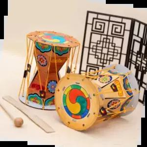 놀이 장구 만들기 미니 악기 활동지 포함 창의력 개발 어린이 장난감