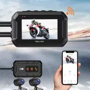오토바이 블랙박스 휴대 전후 고화질 자체 화면 바이크