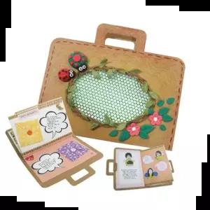 글로벌이지 (10인용)가방 모양 북아트 만들기 키트 재료 세트