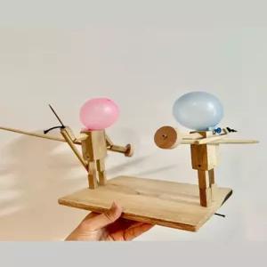 풍선펜싱게임 술게임 틱톡 쇼츠 찌르기 전투 대결 홈파티 배틀 재밌는 2인용 인형