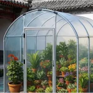 소형 온실 차양 창고 베란다 경사지붕 비닐하우스