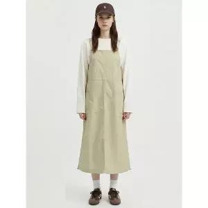 [하프클럽/샵앤]여성 빅포켓 스트링 길이조절 멜빵 바스락 롱원피스 NARU-WDR-