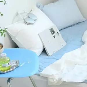 화이트 싱글 베개 솜별매 겹이불 60수 냉감 듀라론