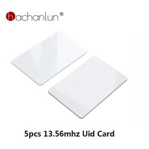 5피스 UID 13.56MHz 카드 액세스 제어 태그 재기록 가능 Rfid Mhz PVC 얇은 Uid 변경 IC 블록 0 쓰기 카드(