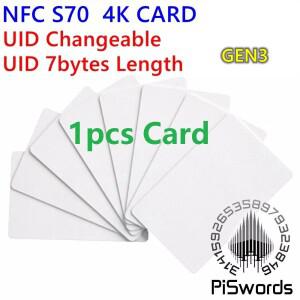 1피스 NFC 13.56Mhz S70 UID 0 블록 7 바이트 GEN3 재작성 변경 가능 rfid 카드 쓰기  매직 복사 복제