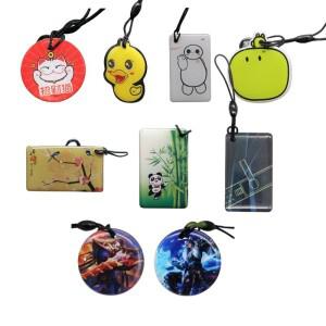 IC 13.56MHz UID 쓰기 가능 키포브  변경 S50 1K RFID NFC 방수 재기록 키체인 키 태그 카드  1 개