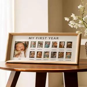 성장 기록 캘린더 보관함 진열대 돌 기념품 포토테이블