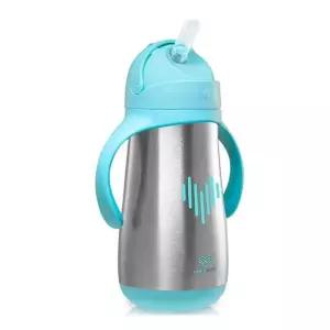 유미 유아 스텐 빨대컵 보온 보냉 휴대용 350ml 민트