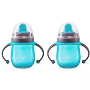 유미 유아컵 스파우트컵 자기주도 휴대용 220ml 블루