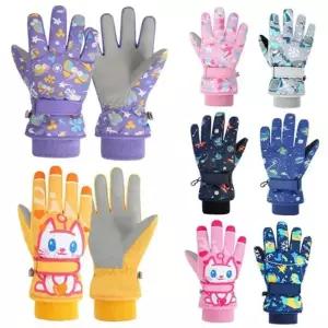 아동패딩장갑 네온믹스 컬러풀 방한용 아동 패딩 스키장갑 205519