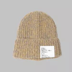 여성 비니 한판 털모자 회색 니트 얼굴 귀마개 Fuzz 보온 SATISFY 모자 FW25