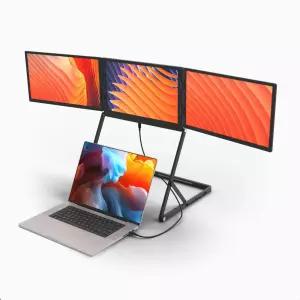 노트북 보조 모니터 거치대 트리플 포터블 듀얼 멀티 휴대용 보조모니터 화면 컴퓨터
