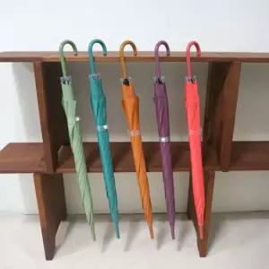 F1 컬러 자동 장우산 긴우산 일단우산 비닐우산 pvc우산 색색깔우산