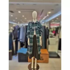 [하프클럽/부루앤쥬디]부루앤쥬디 세이브존03 부루앤쥬디 롱마드라스 체크 쟈켓 AGBBRLSH401BA