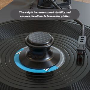 레코드 턴테이블 무게 안정기 LP 비닐 블랙 클램프 알루미늄 금속 플레이어 악세사리