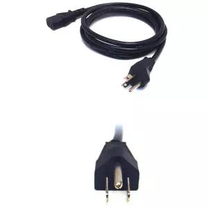 3시주문당일발송- -110v파워선-110v 컴퓨터 코드 110V 파워 케이블 110v 전원케이블[110v-125v사용]-3M